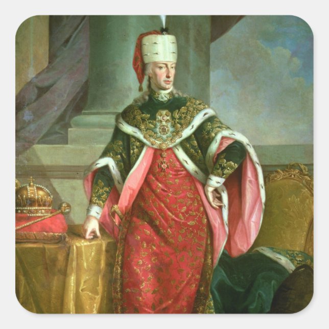 Emperor Francis I  Holy Roman Emperor Square Sticker (Front)