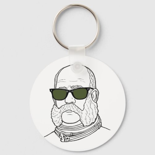 Emperor Franz Josep with glasses Keychain