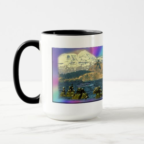 Emperor Geese on Chiniak Bay near Chiniak Alaska Mug