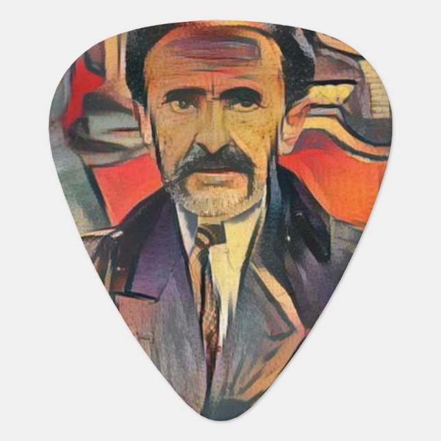 EMPEROR HAILE SELASSIE GUITAR PICK (Front)