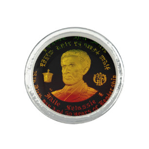 Emperor Haile Selassie Photo Ring