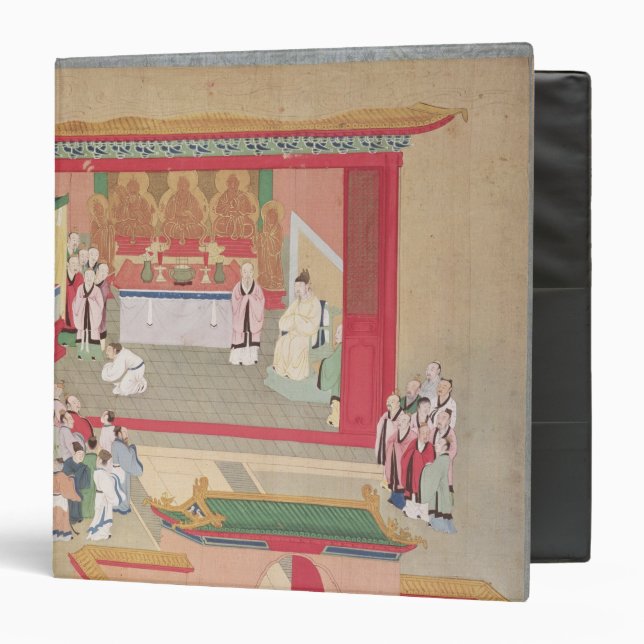 Emperor Hui Tsung  practising with the Buddhist Binder (Front/Inside)