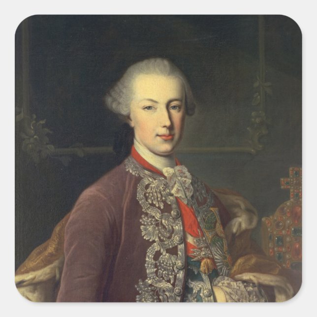 Emperor Joseph II of Germany Square Sticker (Front)