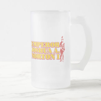 Emperor Joshua A.Norton I frosted glass mug