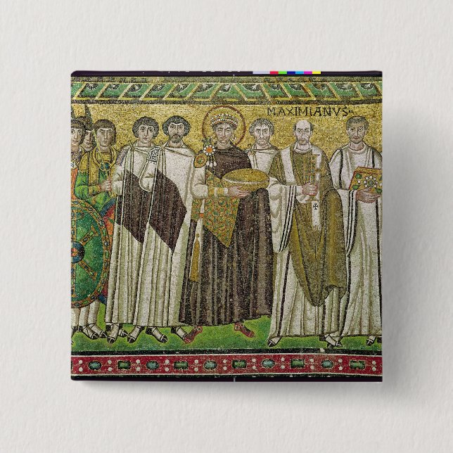Emperor Justinian I Button (Front)