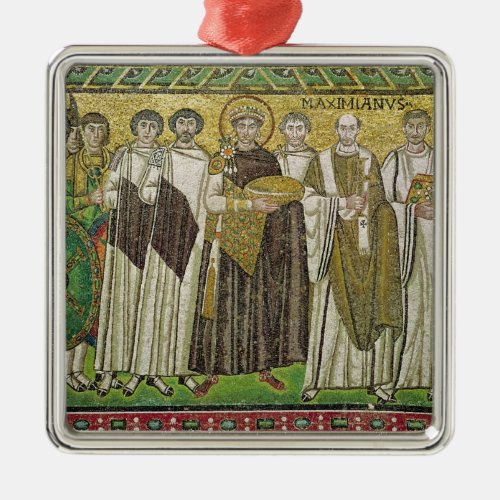 Emperor Justinian I Metal Ornament