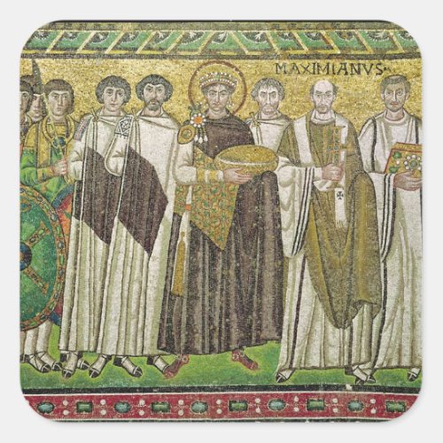 Emperor Justinian I Square Sticker