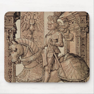 Emperor Maximilian I riding a horse, 1518 Mouse Pad