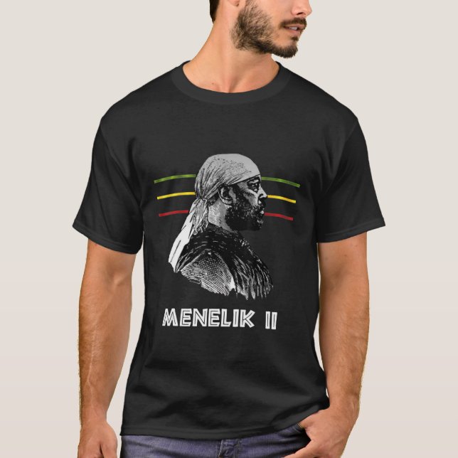 Emperor Menelik II of Ethiopia T-Shirt (Front)