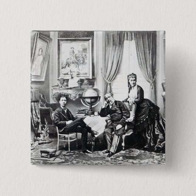 Emperor Napoleon III Pinback Button (Front)