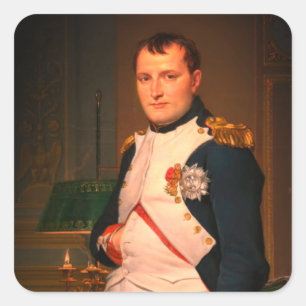 Emperor Napoleon in His Study at the Tuileries Square Sticker