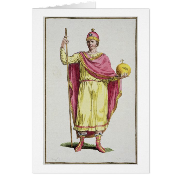 Emperor Otto III (980 1002), engraved by Pierre Du Greeting Cards