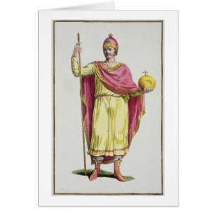 Emperor Otto III (980-1002), engraved by Pierre Du Cards