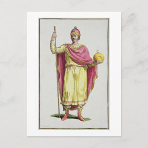 Emperor Otto III (980-1002), engraved by Pierre Du Postcard