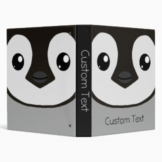Emperor Penguin Chick Customizable Binder