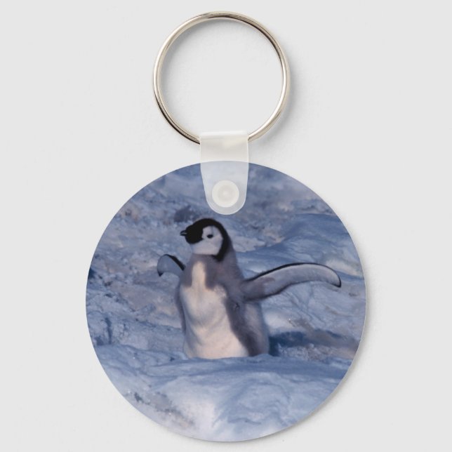 Emperor Penguin Chick Keychain (Front)