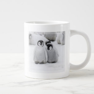 Emperor Penguin Chicks on Ice in Antarctica Giant Coffee Mug