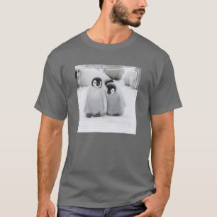Emperor Penguin Chicks on Ice in Antarctica T-Shirt