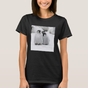 Emperor Penguin Chicks on Ice in Antarctica T-Shirt