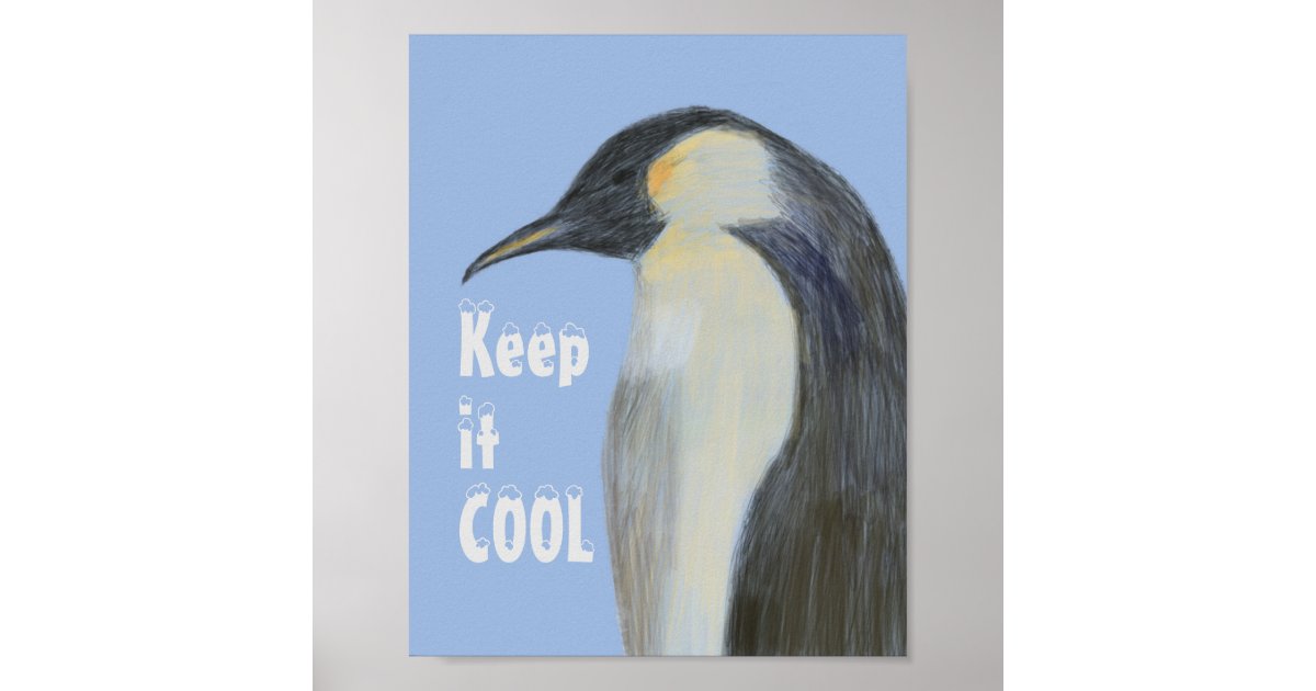 Emperor Penguin Climate Change Poster | Zazzle