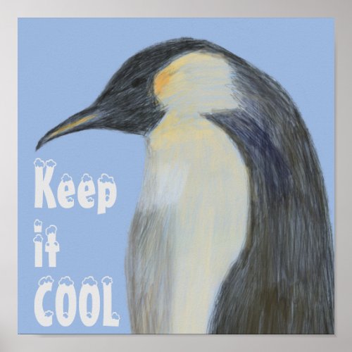 Emperor Penguin Climate Change Poster