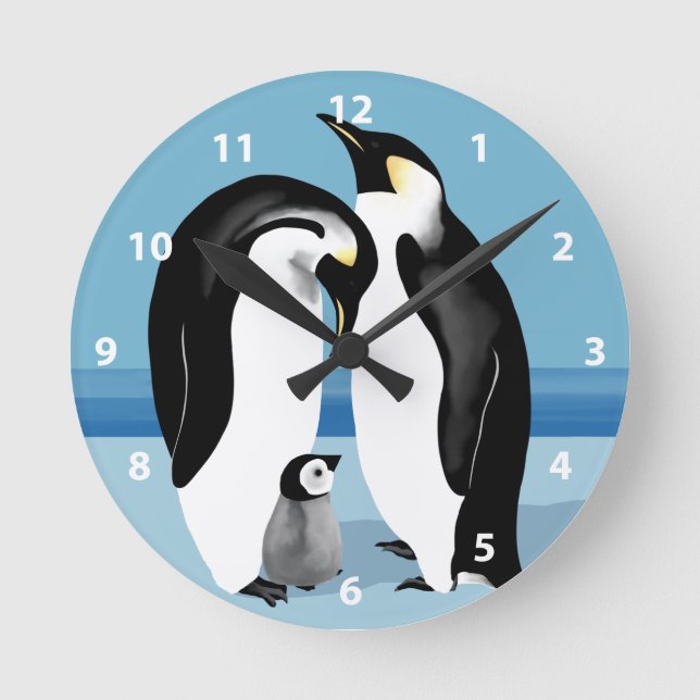 Emperor Penguin Clock (Front)