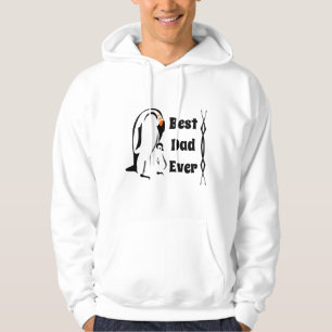 Emperor Penguin Father Standing with Son Hoodie