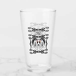 Emperor Penguin Forever Love Birds Glass