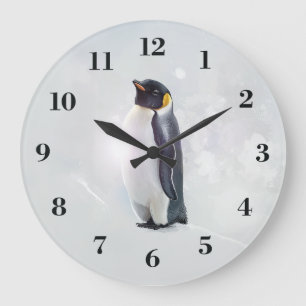 Emperor Penguin Large Clock