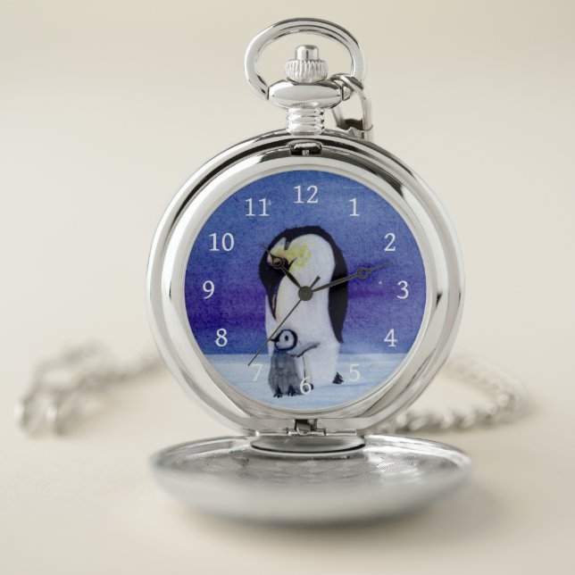 Emperor Penguin Pocket Watch (Inside)