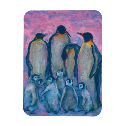 Emperor Penguins Antarctic Birds Parents and Kids Magnet