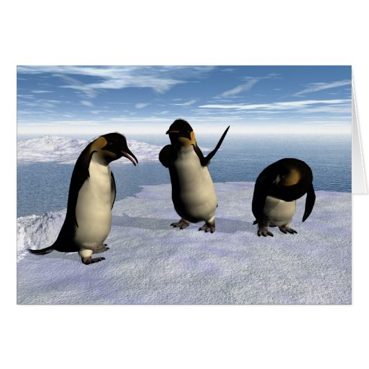 Emperor Penguins Cards (Front Horizontal)