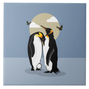 Emperor PENGUINS Ceramic Tile