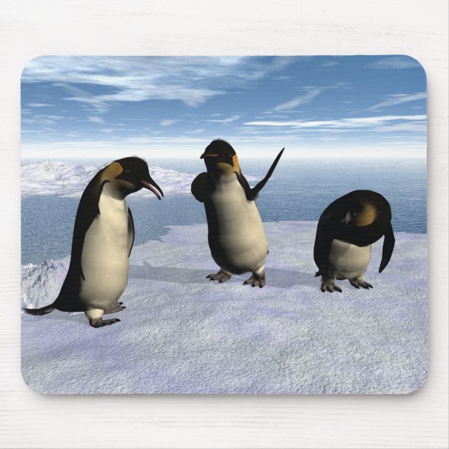 Emperor Penguins Mouse Pad (Front)