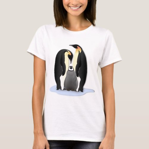 Emperor Penguins Nesting T_Shirt