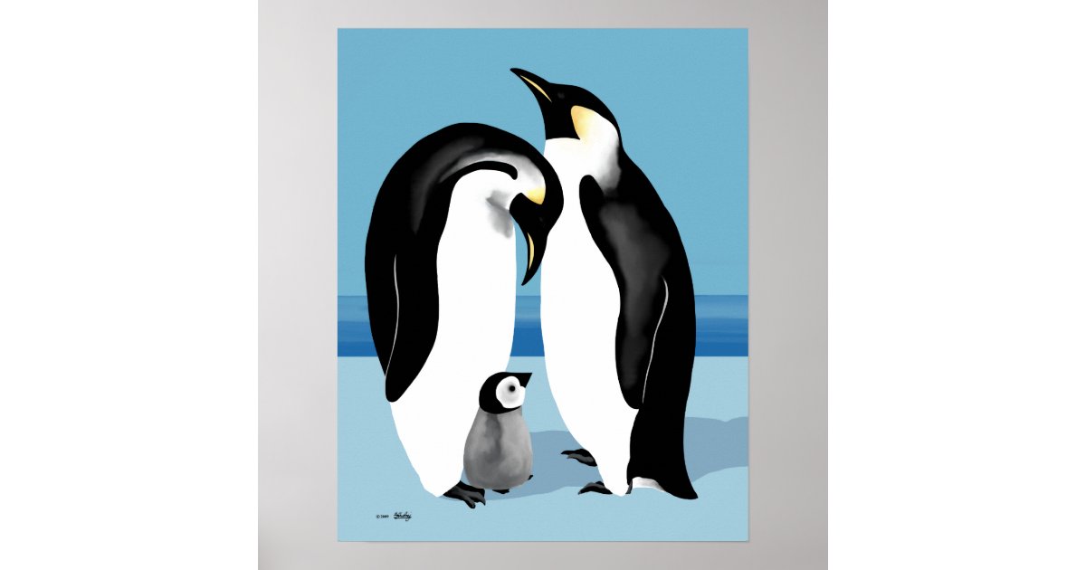 Emperor Penguins Poster | Zazzle