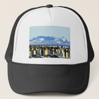 Emperor penguins trucker hat