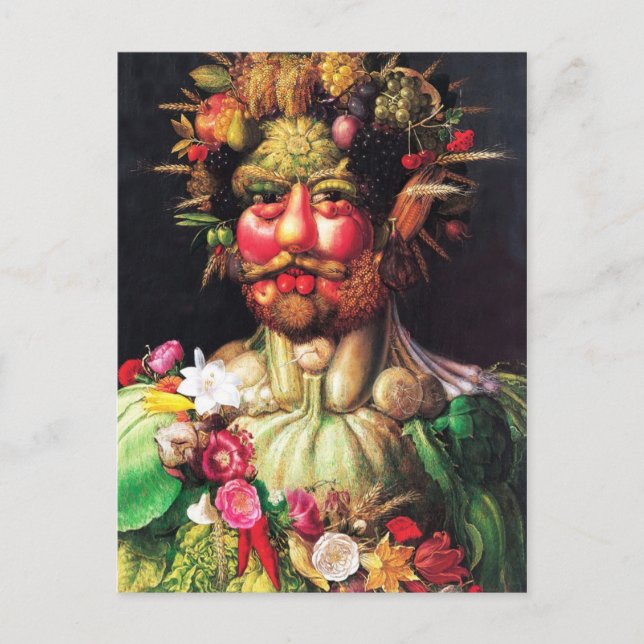 Emperor Rudolf II as Vertumnus Postcard (Front)