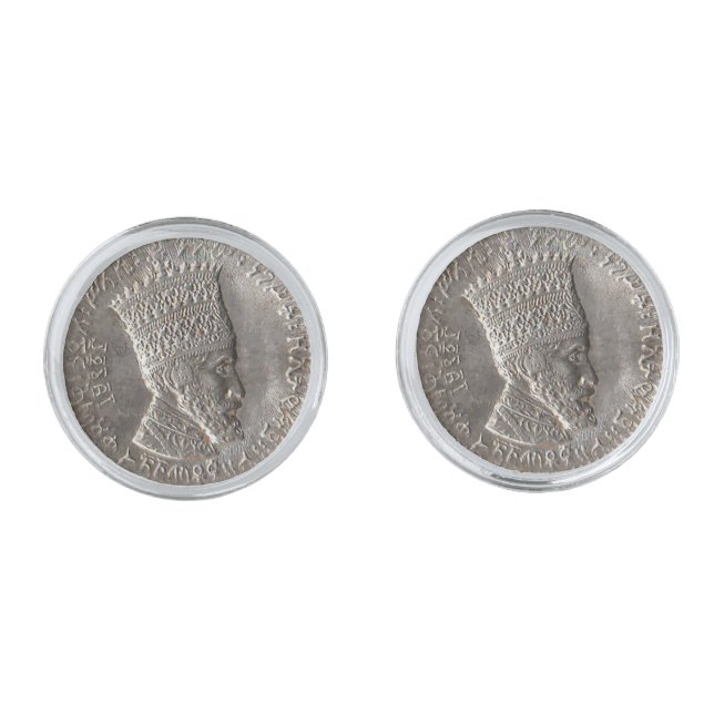 Emperor Selassie I Cufflinks (Front)