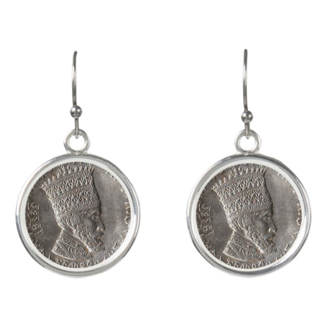 Emperor Selassie I Earrings (Front)