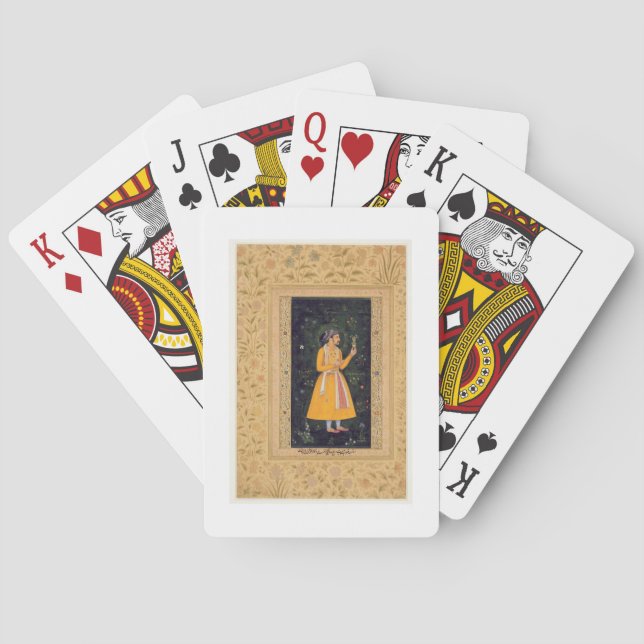 Emperor Shah Jahan (1592-1666) (r.1627-1658) as a Poker Cards (Back)