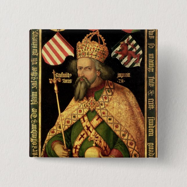 Emperor Sigismund, Holy Roman Emperor Pinback Button (Front)