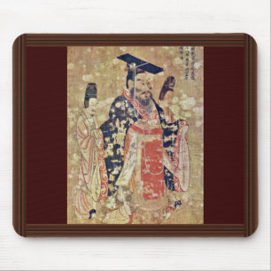 Emperor Wu Ti Of The Late Chou Dynasty By Yen Li Mouse Pad