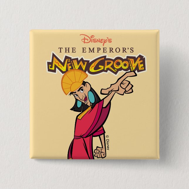 Emperor's New Groove Kuzco Button (Front)