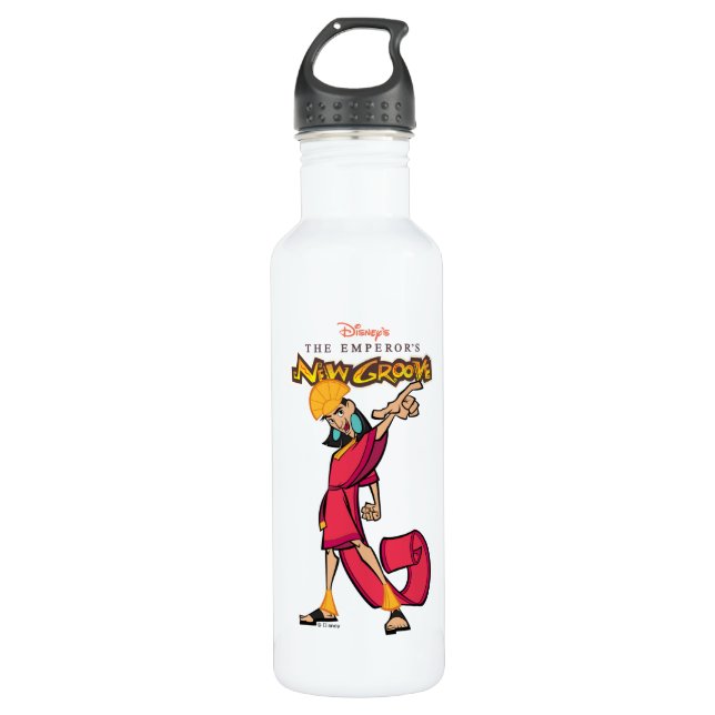 Emperor's New Groove Kuzco Stainless Steel Water Bottle (Front)