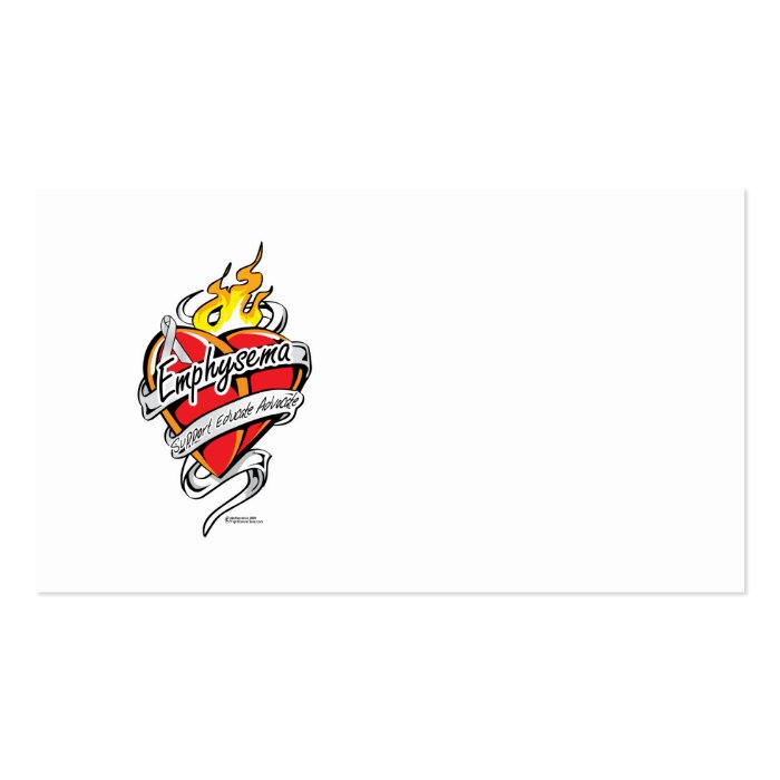 Emphysema Tattoo Heart Business Cards