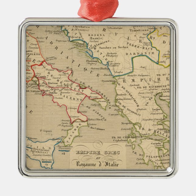 Empire Grec et Royaume d'Italie 774 a 900 Metal Ornament (Front)