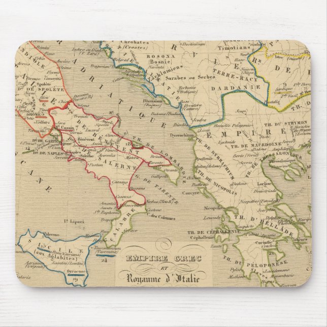 Empire Grec et Royaume d'Italie 774 a 900 Mouse Pad (Front)
