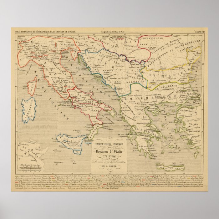 Empire Grec et Royaume d'Italie 774 a 900 Poster