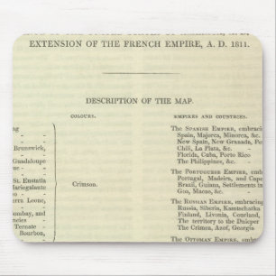 Empire of Napoleon Bonaparte 1811 AD 2 Mouse Pad